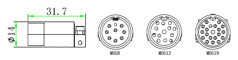 MOS型饋通真空端連接器