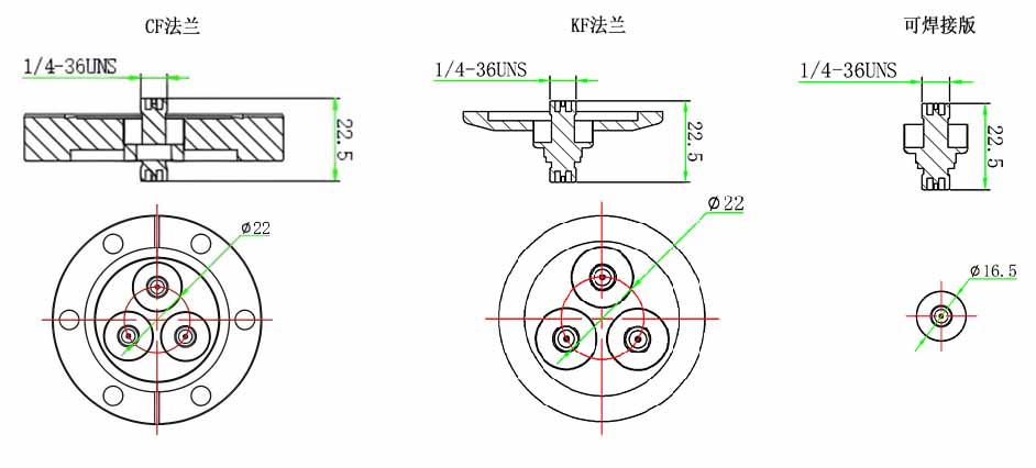 SMADF50同軸饋通尺寸
