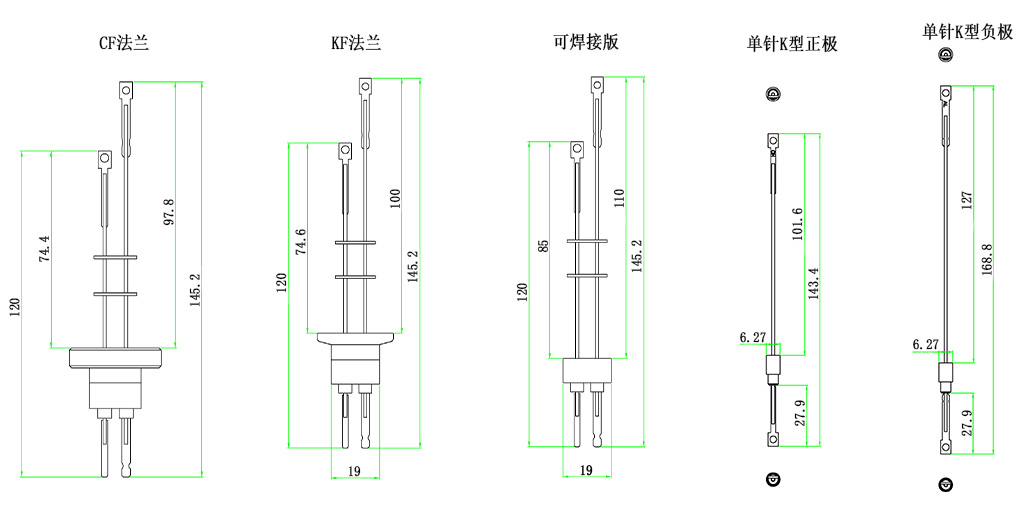 K/C型熱偶饋通尺寸